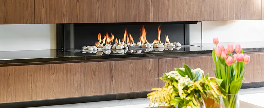 Double-height Fireplace Design Refurbishment in Annandale, Virginia