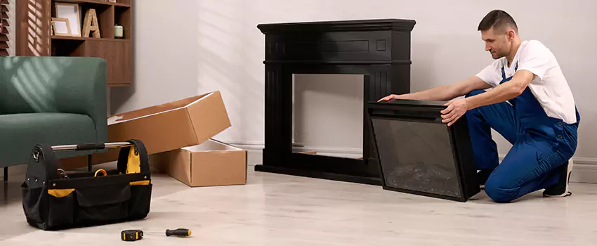 Old Rusted Metal Fireplace Repair And Replacement in Annandale, VA