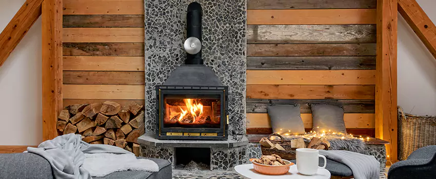 Thelin Hearth Products Direct Vent Gas Stove Fireplace Inspection in Annandale, Virginia